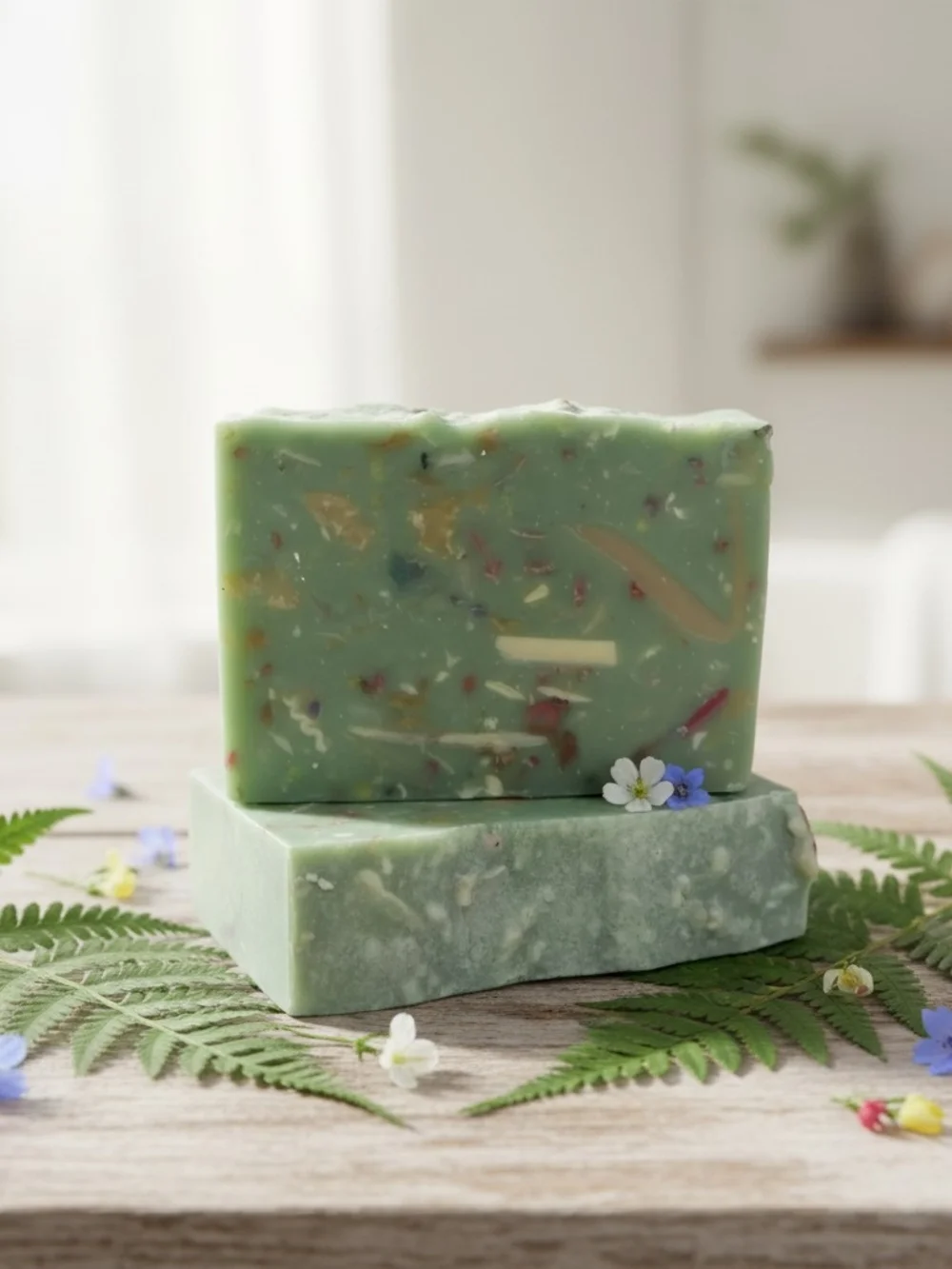 Handmade MINT MASHUP (GOATMILK SOAP) Exfoliating Bar Soap - Nourishing Bath Soap